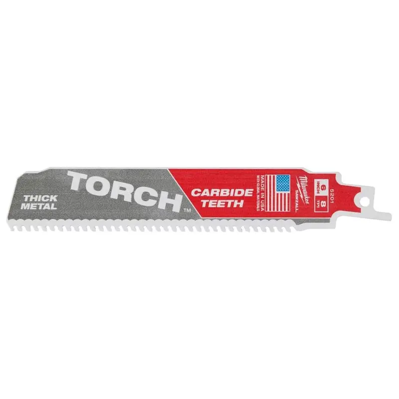 Milwaukee Sawzall C-Torch Reciprocating Saw Blades — 6" Length, 3-Pack 1