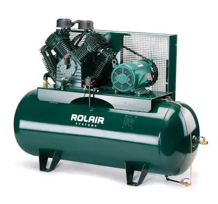 Rolair 3 Hp Wheeled Air Compressor – 32-Gallon Tank, 24 Cfm At 90 Psi 1