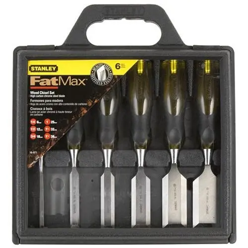 Stanley Fatmax 6-Piece Short-Blade Wood Chisel Set 1