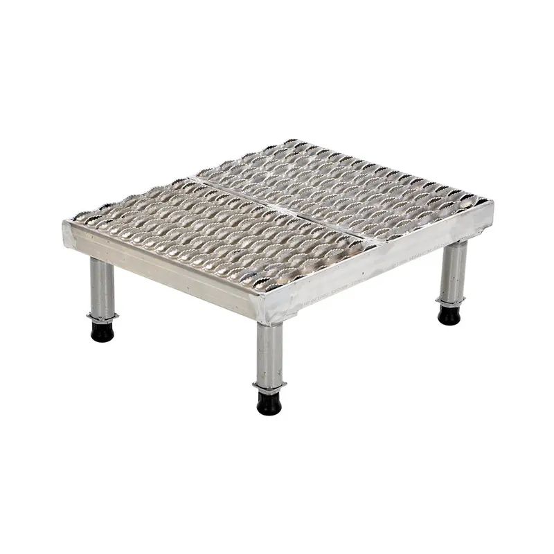 Vestil Adjustable Aluminum Work Stand — Height: 9.5"–15.5", Base: 19" × 24" 1