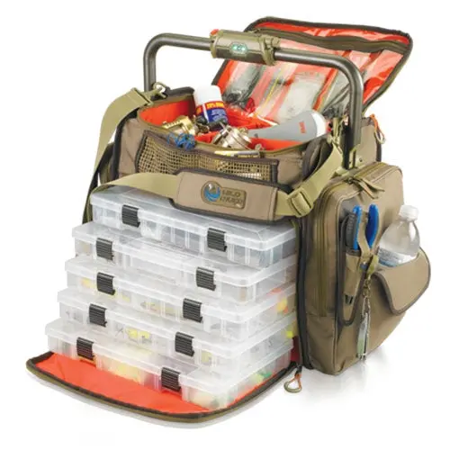 Wild River Wt3702 Frontier Led-Illuminated Tackle Bag With Removable Trays And Bar Handle 1